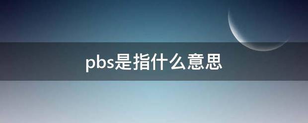 pbs是指什么意思