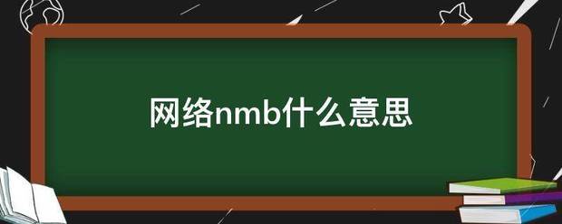 网络nmb什么意思
