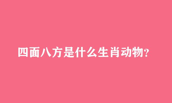 四面八方是什么生肖动物？