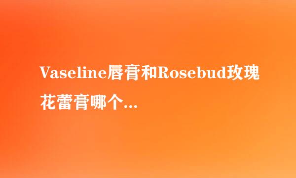 Vaseline唇膏和Rosebud玫瑰花蕾膏哪个好一些呢？