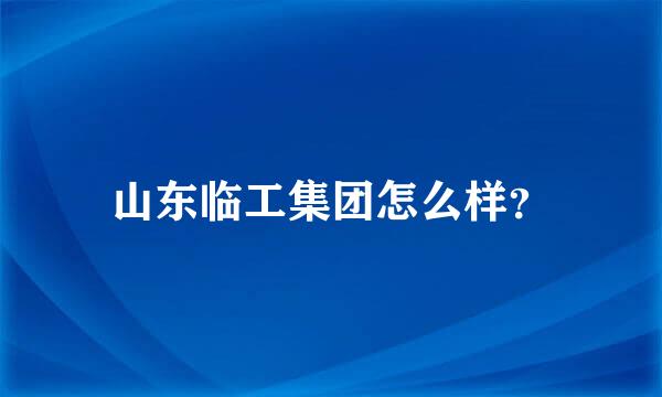 山东临工集团怎么样？