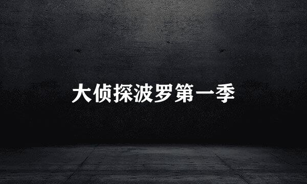 大侦探波罗第一季
