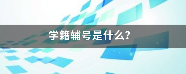 学籍辅号是什么？