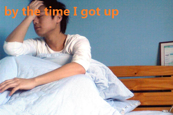 by the time