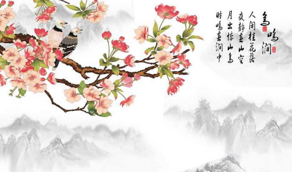 人闲桂花落,夜静春山空诗意