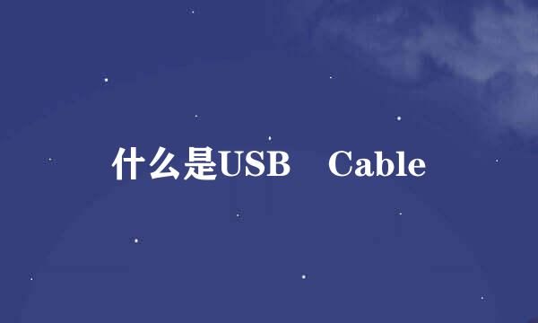 什么是USB Cable