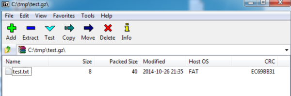 gzip 文件 怎么打开？在 windows7 系统中