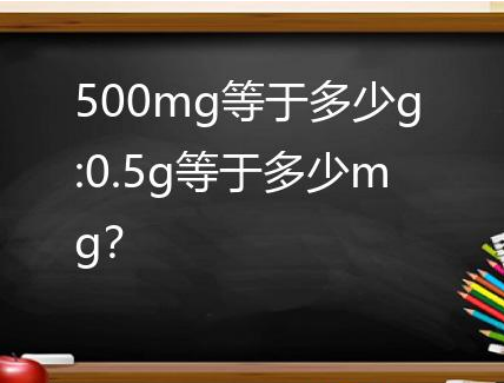 500mg等于多少g