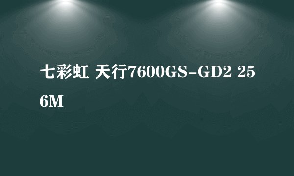 七彩虹 天行7600GS-GD2 256M