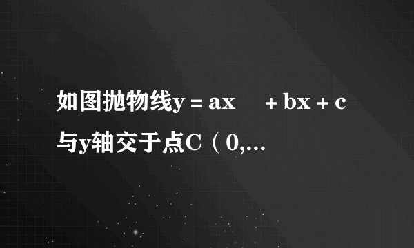 如图抛物线y＝ax²＋bx＋c与y轴交于点C（0,3）与x轴交于A（－3,0）点B（1,0）两点