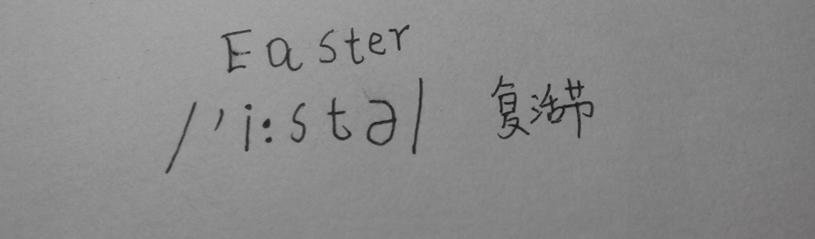 Easter的音标和读音