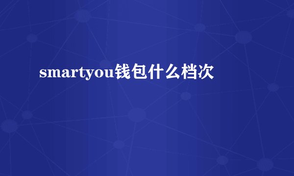 smartyou钱包什么档次