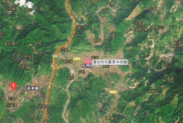 广东怀集中洲镇泰西

黄龙寨卫星地图