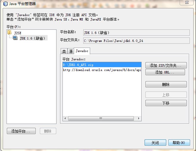 netbeans 怎样使用api文档,能用中文版的java api吗。能不能像像jcreator中那样方便的查看。菜鸟在线等··
