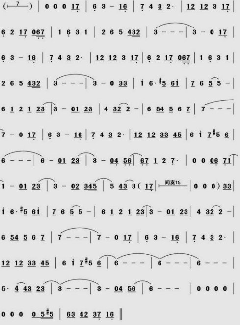 名侦探柯南主题曲简谱