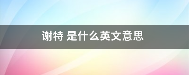 谢特