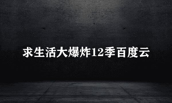 求生活大爆炸12季百度云