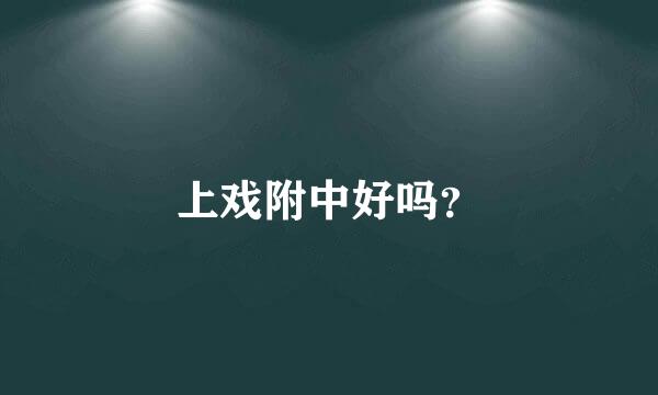 上戏附中好吗？