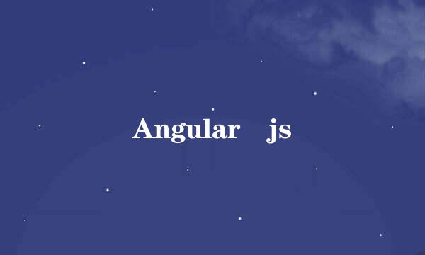 Angular js