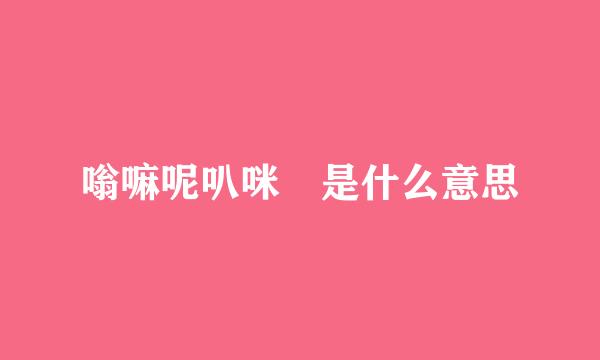 嗡嘛呢叭咪吽是什么意思