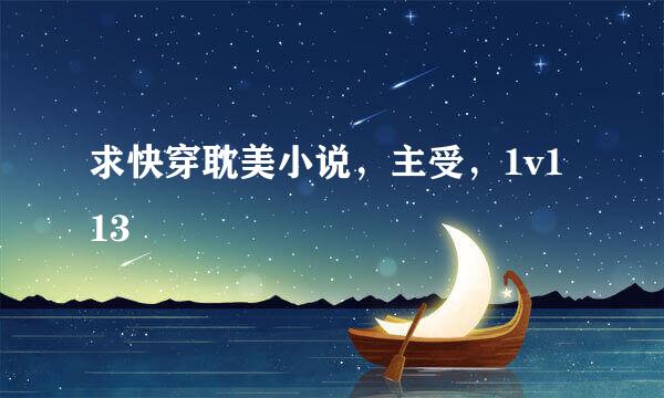 求快穿耽美小说，主受，1v113