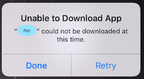 unable to download app解决方法
