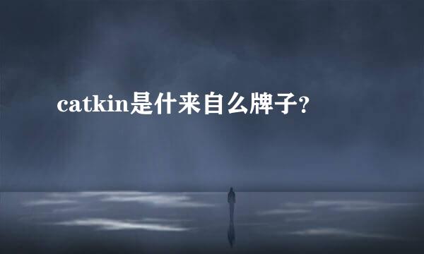 catkin是什来自么牌子？