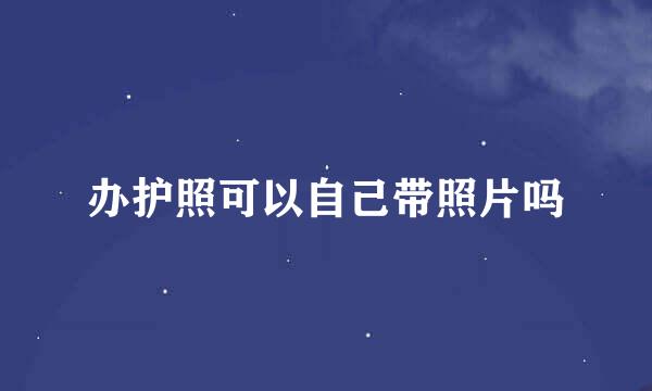 办护照可以自己带照片吗