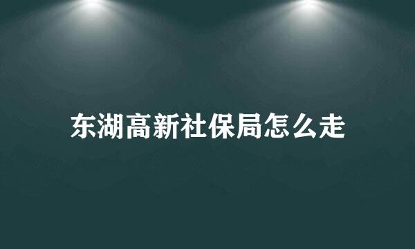 东湖高新社保局怎么走