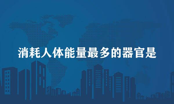 消耗人体能量最多的器官是