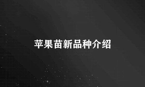 苹果苗新品种介绍