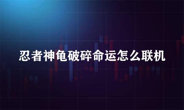 忍者神龟破碎命运怎么联机