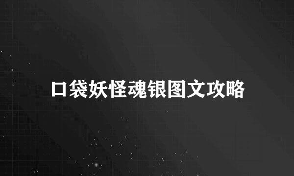 口袋妖怪魂银图文攻略