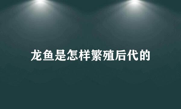 龙鱼是怎样繁殖后代的