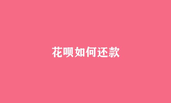 花呗如何还款