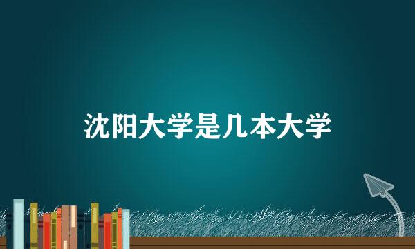 沈阳大学是几本大学