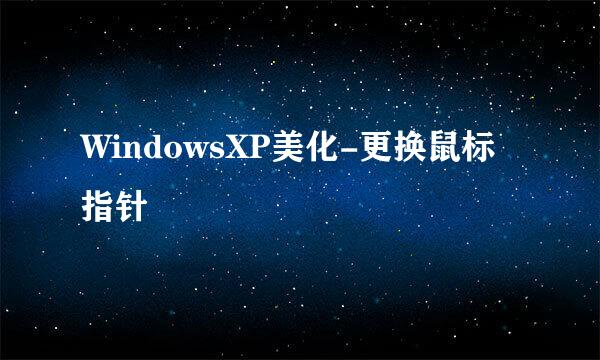 WindowsXP美化-更换鼠标指针
