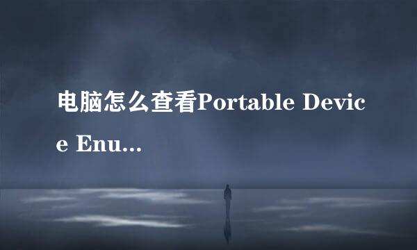 电脑怎么查看Portable Device Enumerator 