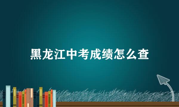 黑龙江中考成绩怎么查