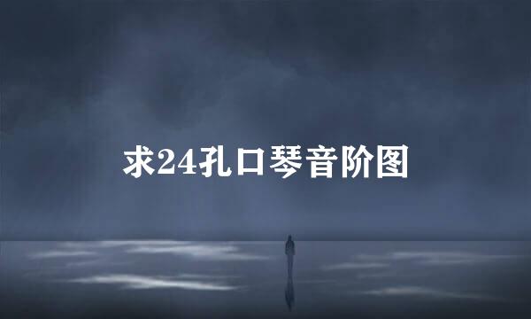 求24孔口琴音阶图
