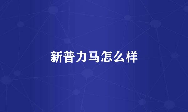 新普力马怎么样