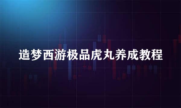 造梦西游极品虎丸养成教程