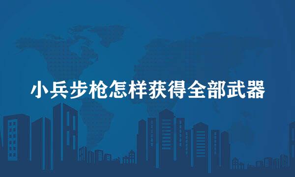 小兵步枪怎样获得全部武器