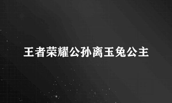 王者荣耀公孙离玉兔公主