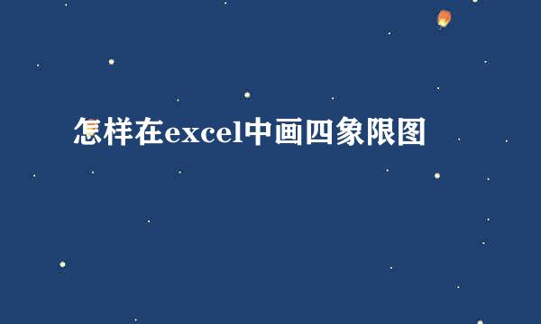 怎样在excel中画四象限图
