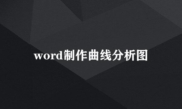 word制作曲线分析图