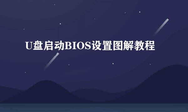 U盘启动BIOS设置图解教程