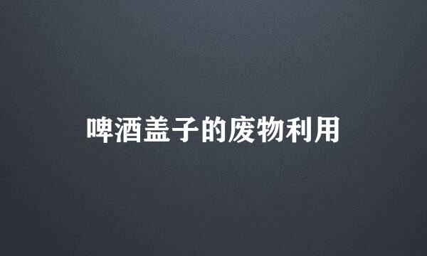 啤酒盖子的废物利用