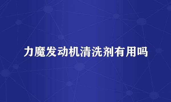 力魔发动机清洗剂有用吗