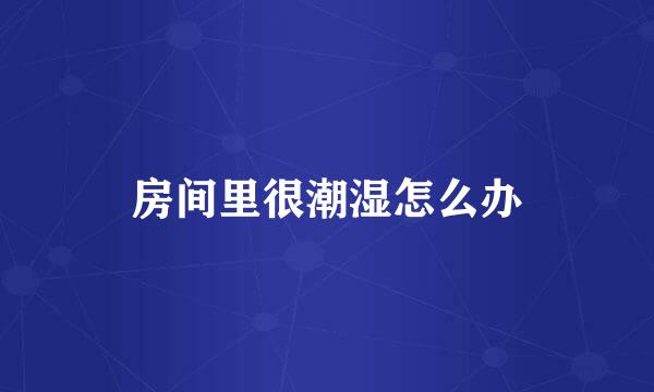 房间里很潮湿怎么办